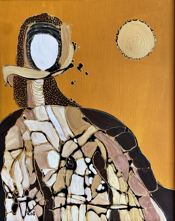 Nadira Azzouz Fairuz, 1994 Mixed media on canvas 50x40cm Janet Rady Fine Art