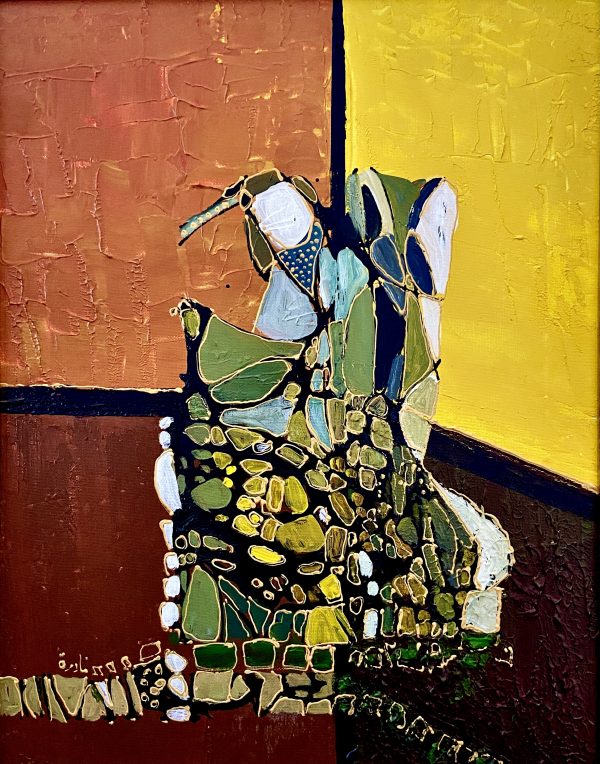 Nadira Azzouz Lady in Waiting, 2007 Oil on canvas 45x35cm Janet Rady Fine Art