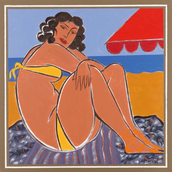 Hussein Madi, The Beach Pigmented giclée on paper, 60x61cm Janet Rady Fine Art