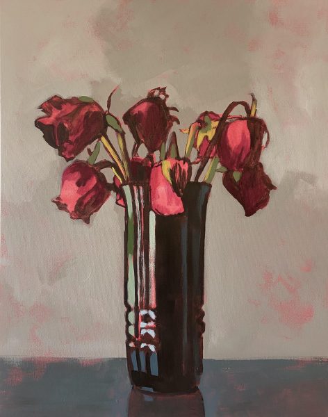 Adam Lowenbein, Dead Roses, 2020, Acrylic on canvas, 71.1x55.9 cm Janet Rady Fine Art