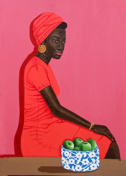 Osman Salifu, Vibrancy In Red, 2022 Janet Rady Fine Art