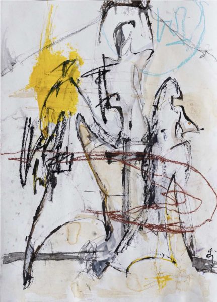 Elizaveta Filips, Jail , 2022, 59.5 x 41.5 cm Janet Rady Fine Art